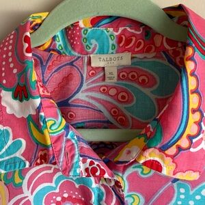 Talbots Multicolor Paisley Blouse